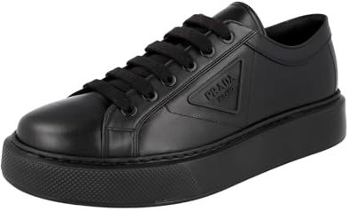 Prada Herren Schwarz Leder Sneaker 4E3560 A21 F0002 43 EU/UK 9