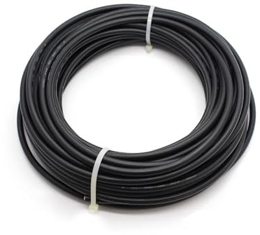 200 Meters/Roll 2.5mm2 4mm2 6mm2 10mm2 14/12/10/8AWG PV Solar Cable TUV Certification Black And Red Color Photovoltaic Cables (Color : Black, Size : 6mm2-10AWG)