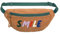 LÄSSIG Kinder Bauchtasche Umhängetasche mit verstellbarem Gurt/Mini Bum Bag Cord Smile Caramel
