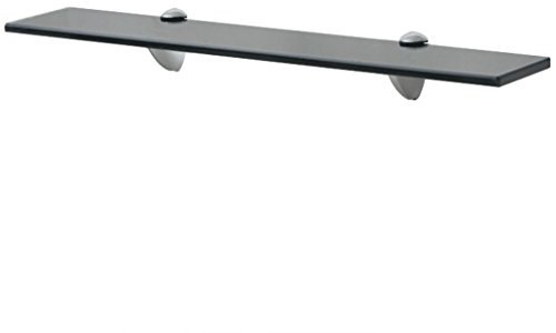 ARKEM Estante Flotante de Cristal 60x10 cm 8 mm Estante Colgante Estanteria Baño Estante de Exhibición Baldas Pared Libreria Cristal de Seguridad Templado