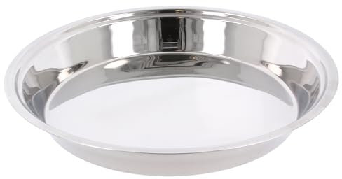 Stainless Steel Parat Indian Dough Kneading Plate Multipurpose Mixing Bowl Flour Atta Parat Dough Mixer Kneader Dish Bowl for Kitchen Baking Cooking Food Prep Supplies (No.12 (Diameter: 26.5cm))