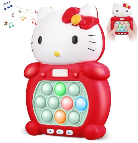 Coolden Quick Push Game Fidget Toys für Kinder Erwachsene Pop Handheld Spiel Schnelle Puzzle Spielmaschine Push Bubble Stress Spielzeug Pop Fidget it Geschenk für Jungen, Mädchen, Teenager Rot