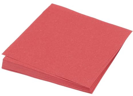 QUARKZMAN 50 Blatt Origami Papier, doppelseitiges Bastelpapier Rot 7,5x7,5 cm Bastelpapier Set 70 g/m², Faltpapier Quadratisch für Kinder-Erwachsene, DIY, Schul-Kunsthandwerksprojekte