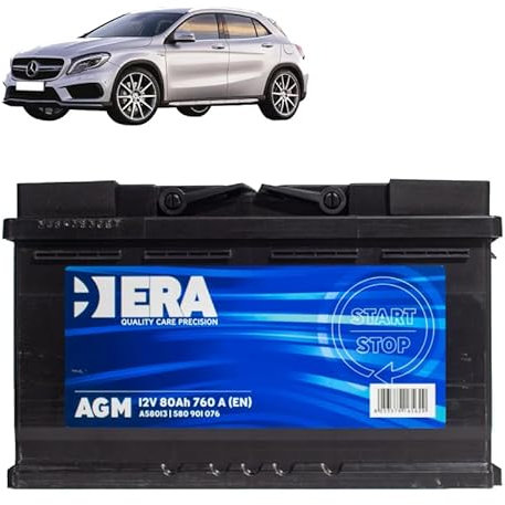 Batteria 80Ah A.G.M. per Mercedes GLA 200 250 45AMG benzina 2013-2022