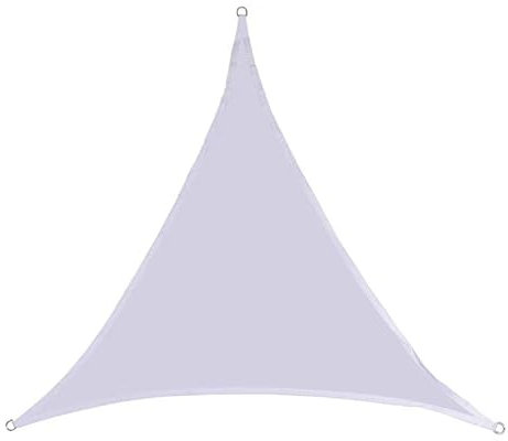 Wttfc Bianca,2x2x2m,Tenda a Vela Triangolare Impermeabile, Vela Ombreggiante PES 95% Protezione UV, Tenda a Vela Parasole Traspirante Antistrappo per Esterno, Piscina, Giardino, Terrazza