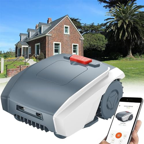 Fablestoryem Robot Tondeuse 18-RM avec Fil Périphérique pour Jardins Jusqu'à 1500㎡ (Contrôle D'application, Navigation Précise, évitement d'obstacles Aivi 3D, Planification Intelligente des Chemins)
