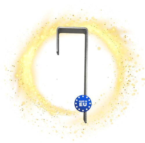 SolX Lot de 10 crochets de toit en acier inoxydable de qualité supérieure pour installations photovoltaïques, fabriqués en UE, fixation idéale pour toit bitumé et en ardoise, fixation de balcon,