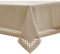 MIULEE Leinen Optik Tischdecke Creme Tischdecken 100x140cm Abwaschbar Lotuseffekt Eckig Rechteckig Tischtuch Polyester Wasserabweisend Tischwäsche Abwischbare Tafeldecke für Party Küche
