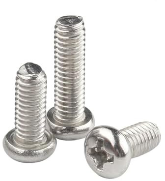ORANXIN M3.5 x 6mm 20 Pcs Croce Testa tonda Bulloni Acciaio inossidabile 304 Testa di Pan Viti Bulloni macchina Elementi di fissaggio