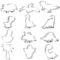 DERAYEE Lot de 12 emporte-pièces en forme de dinosaure pour enfants, en acier inoxydable, pour biscuits, décorations de gâteaux