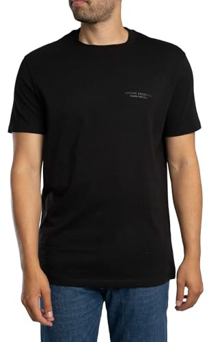 Armani Exchange Herren Short Sleeve Side Milano-new York Logo Lettering T-Shirt (1er Pack)