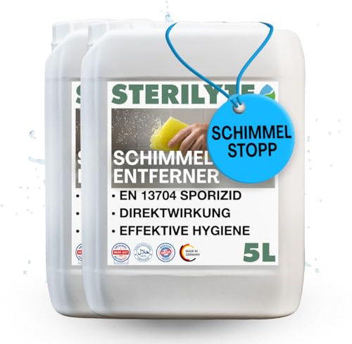 STERILYTE Schimmelentferner alkoholfrei – Registriertes Biozidprodukt gemäß BAuA Nr. N-113297 (2x 5 L)