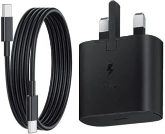 Western Gadget® 25W Super Fast Charger for Samsung, PD3.0 USB-C Charger for Samsung Galaxy S24/S23 Ultra S23+ S23 S22 S21 Ultra A25/A15 5G Z Fold/Flip 5 Tab S9, Power Adapter Plug with 1M Type C Cable