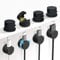 Abnii Kabelhalter Selbstklebend 360° Drehbar, 8 Stück Kabelclips Kabelhalterung, Feder Kabel Organizer Kabelmanagement Schreibtisch für Nachttisch, Ladekabeln, HDMI, USB, Ladekabel, Schwarz
