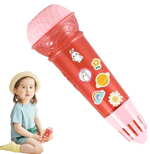 Children Echo Microphone Toy - Physical Karaoke Echo Funny Cartoon Voice Amplification - Noise Maker Early Development Supplies, Educational Echo Microphone Toy for Voice Changing