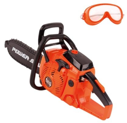 Harilla Tronçonneuse de Jouets, Scie à Chaîne Électrique, Jouet de Jardinage Extérieur Préscolaire Éducatif, Outils de Jeu, Cadeau d'Anniversaire pour Enfants,Style C