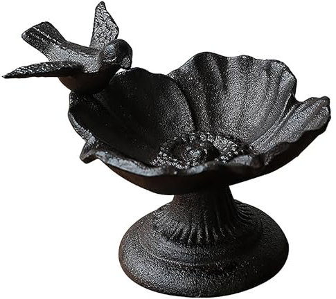 Mangeoire à oiseaux en fonte et baignoire multifonction