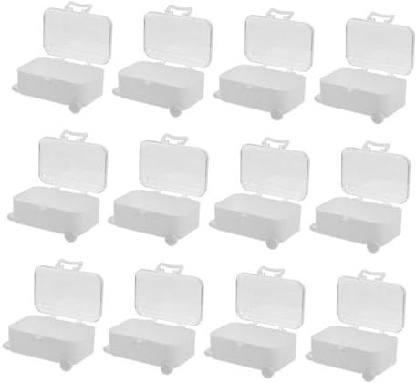 SOLUSTRE 12 Stück Durchsichtige Gastgeschenkboxen aus Kunststoff im Kleiner Koffer Design für Hochzeiten und Feiern mit Kreativem Transparentem Design und Schutz für Süßigkeiten