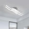 Dorlink Led Deckenleuchte, Deckenlampe Schlafzimmer, 24W Led Deckenleuchte Wohnzimmer, 4500K Kaltweiß, 4 Lichter Deckenlampe Küche, Silber deckenlampe led für Flur, Esstisch, Balkon Ø52CM
