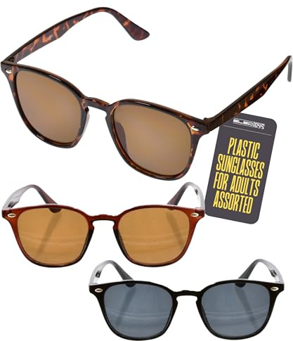 Sunglasses Mens Womens Stylish Eye Protection Polarised Sunglasses Men Women Black and Tortoiseshell Frames UV Blocking Sun Glasses for Men Women Casual Fashion Accessory Outdoor Use