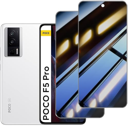 skoxno [2 Piezas] Protector Pantalla Privacidad para Xiaomi Poco F5 Pro,Templado Antiespia 9H Dureza Anti-Arañazos Antihuellas Anti Espía Protectora Película Sin Burbujas Privacy