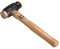 Thor 208 Martello bifacciale in rame, pelle grezza, misura A, (marrone, nero)