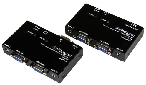 StarTech.com VGA Video Extender over Cat 5 with Audio - AV receivers (83 x 60 x 20 mm, 5V DC, 600mA)