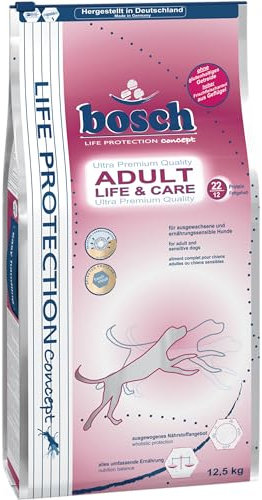 bosch Life Protection Concept | Adult Life & Care | Hundetrockenfutter für ernährungssensible Hunde ab dem 1. Lebensjahr | 1 x 12.5 kg