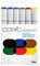 COPIC Sketch Set Bold Primaries, 6 Twin Marker mit einer mittelbreiten und einer Brush-Spitze