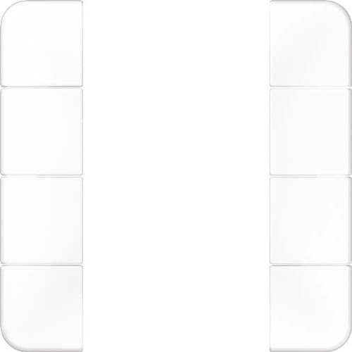 Jung KNX Spiel Tasten F50 KNX 4 fach für Serie weiß alpin