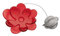 Koziol Tee-Ei mit Schale A-Pril Rot 3234536