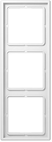 Jung LS 983 WW Rahmen 3-f.alpinweiss LS990/Alu/Edelst./LSplus