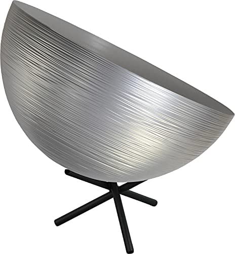 Licht-Erlebnisse Leuchtstarke Tischleuchte (in Schwarz, Höhe 42cm, Halbkugel-Form) Schreibtischleuchte Pilzlampe Officeleuchte Loftleuchte Innenleuchte Bürotischleuchte