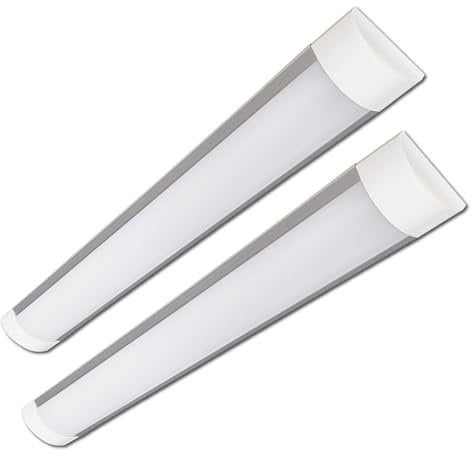 LED ATOMANT Pack 2x Pantalla Luminaria LED integrado, 120cm 40W, CCT (Selector de Color Blanco Calido, Neutro y Frio), 4000 lumenes