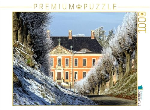 CALVENDO Puzzle Winter in Schloss Bothmer im Klützer Winkel | 1000 Teile Lege-Größe 64 x 48 cm Foto-Puzzle für glückliche Stunden