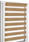 Home-Vision® DuoRollo Klemmfix, Doppelrollo ohne Bohren mit Klämmträgern, DuoRollos für Fenster und Türen (Holzlook Gold, B75cm x H220cm)