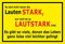 MelisFun Es sind Nicht Immer die Lauten stark - lustiges Schild Geschenk-Idee Scherz-Artikel
