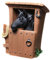 Kremers Schatzkiste Spardose Pferd im Stall Schwarz 14 cm Sparschwein Sparkasse - Horse Kunststein Sparbüchse Reitsport Geschenk für Pferdeliebhaber Deko