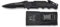 Albainox - 19139 - Coltello Rui nero, manico in alluminio, lama 10 cm, punta rompe-vetro, cutter taglia-cintura di sicurezza, custodia in nylon, utensile per caccia, outdoor, sopravvivenza e Bushcraft