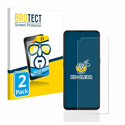 BROTECT Schutzfolie für Oppo Find X3 Lite | 2 Stück Transparenter Displayschutz Made in Germany Klare Displayschutz-Folie Clear Einfache Montage Case-Friendly