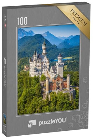puzzleYOU: Puzzle 100 Teile „Schloss Neuschwanstein, erbaut im 19. Jahrhundert für König Ludwig II.“ – aus der Puzzle-Kollektion Schloss Neuschwanstein