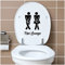 Deko Aufkleber WC Deckel Toilettendeckel Bad Badezimmer Klo Funsticker Toilettensitz Klodeckel lustiger Spruch selbstklebend (K153-08 Pipi Lounge)
