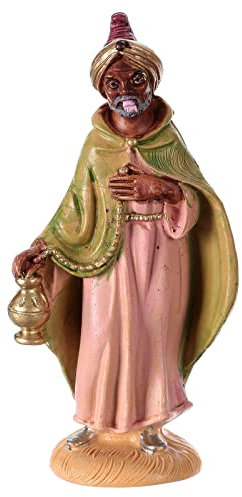Heiliger König Balthasar 10cm für Krippe