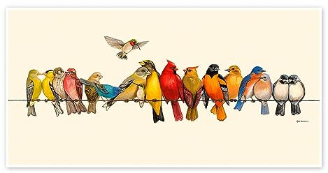 Posterlounge Vogel Menagerie I Poster