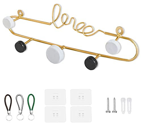 Echehi Porte Clef Mural Auto-dhésifs (5 Love)
