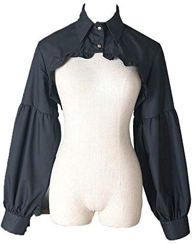 Elegtiskas Detachable Dickey Blouse False Collar Half Shirt Blouse Collar Crop Top