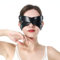 BIGFOX Kunstleder Augenmaske Gekreuzt mit Nieten SM Augenbinde Augenmaske Sexy Blindfold Schwarz BDSMS Fesseln Sexspielzeug für Paare
