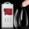 Faux Ongles, ROSALIND Capsules Ongles Amande Court Acrylique Pose Américaine Ongles Transparent 264 Pièces Artificiel Capsules Avec Valise Nail Extension Fake Ongles pour Salons Manucure 12 Tailles