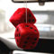 KIMISS Fuzzy Dice Vintage, Auto-Anhänger Zum Aufhängen, Plüschwürfel, Craps, Automobile, Rückspiegel, Zum Aufhängen (Rot)