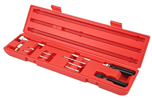 Tournevis de Réglage de Carburateur 10 Pièces Outil de clé de Réglage de Carburateur Tournevis biseauté à 90 Degrés Angle Moteur Carb Tune Up Outil de Réglage pour VTT UTV